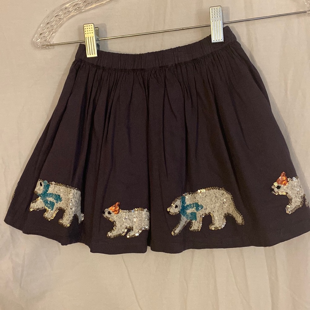 Mini Boden Polar Bear skirt, size 3-4 yr